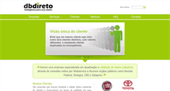 Desktop Screenshot of dbdireto.com.br