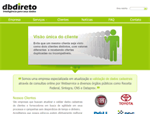 Tablet Screenshot of dbdireto.com.br